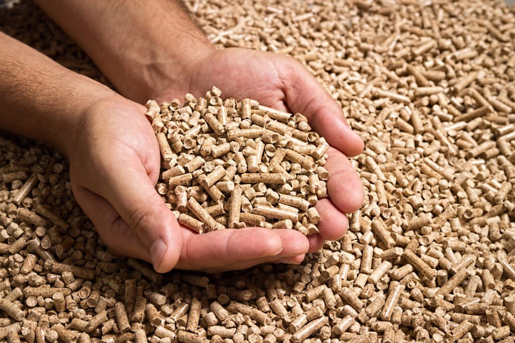 Witte houtpellets 15kg verpakking EN-Plus-A1